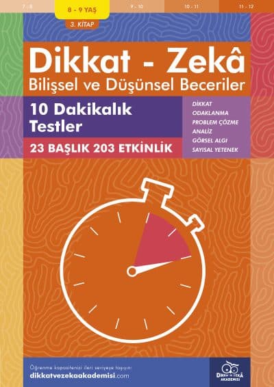 10 Dakikalık Testler (8 - 9 Yaş) - Dikkat Zeka