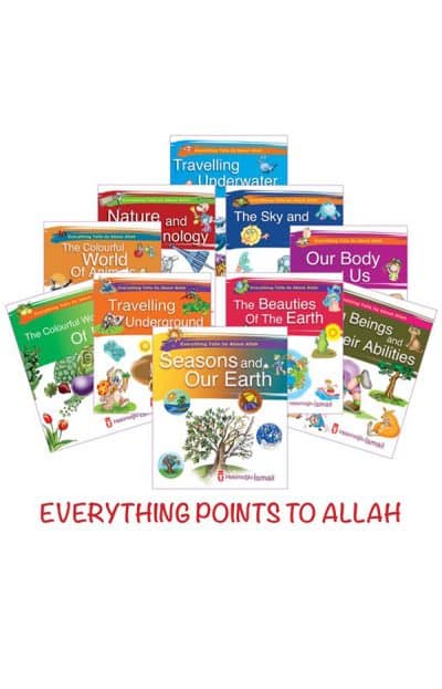 Her Şey Allah'ı Anlatıyor Set - Everything Points To Allah (İngilizce - 10 Kitap)