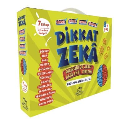 Dikkat - Zeka 2. Sınıf Seti - 8 Yaş  (7 Kitap)