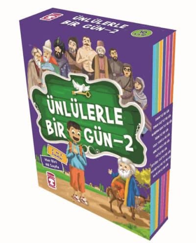 Ünlülerle Bir Gün 2 Set - (10 Kitap)