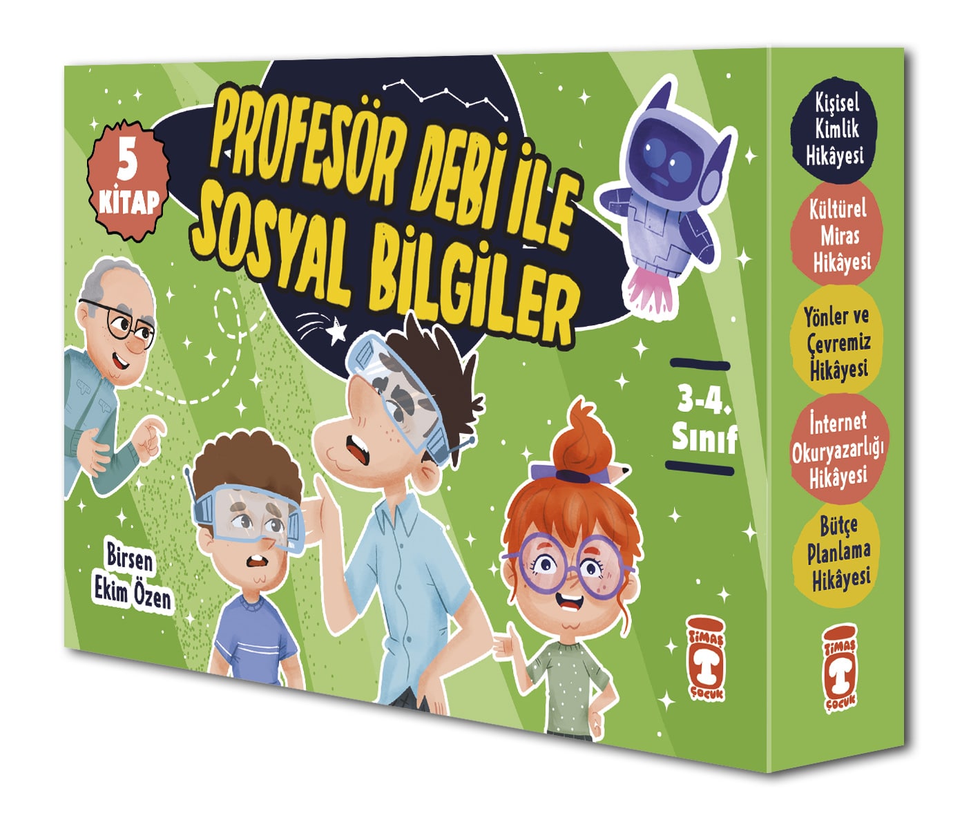 Profesör Debi İle Sosyal Bilgiler Set (5 Kitap)