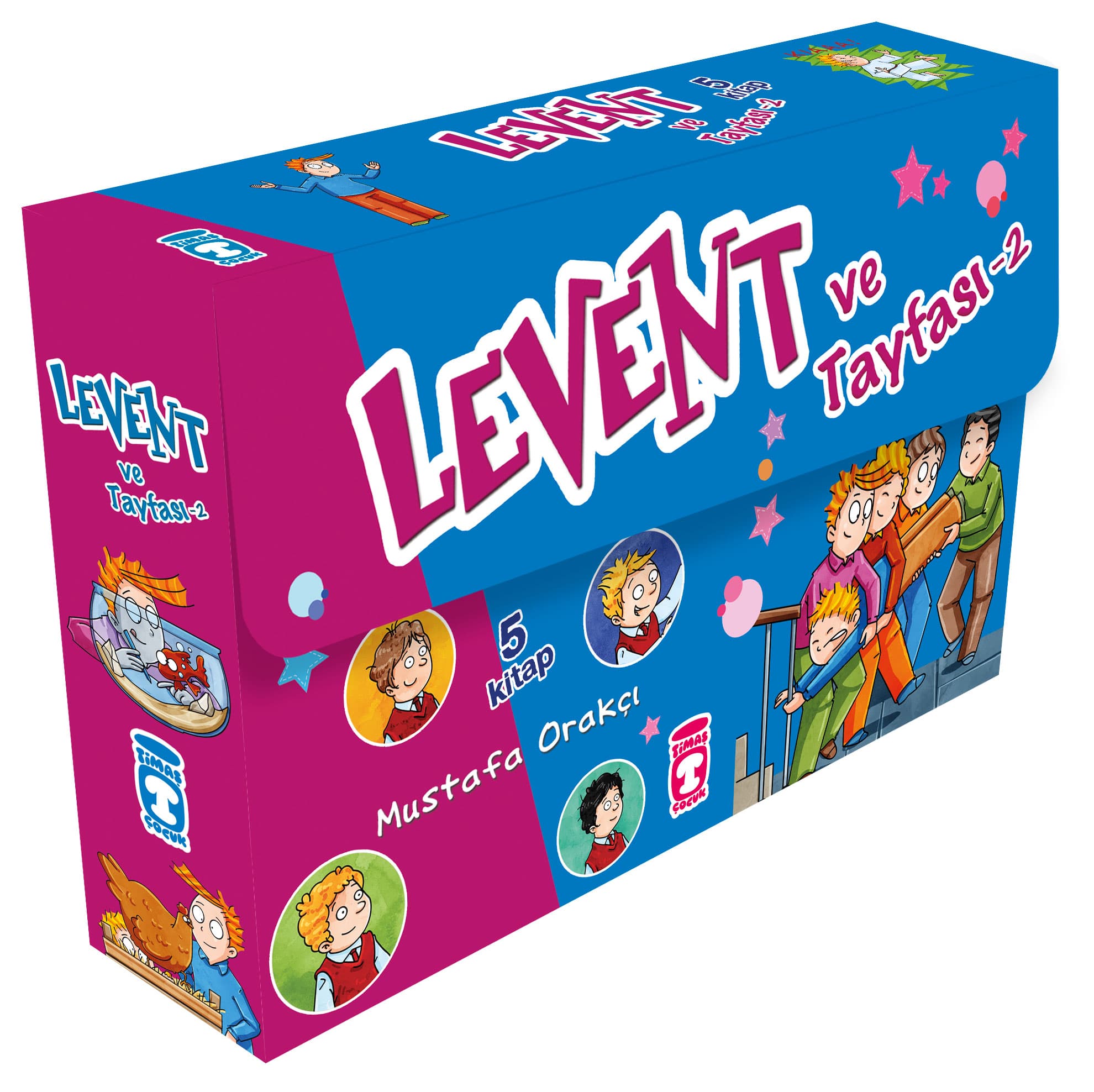 Levent ve Tayfası 2 Set - (5 Kitap)