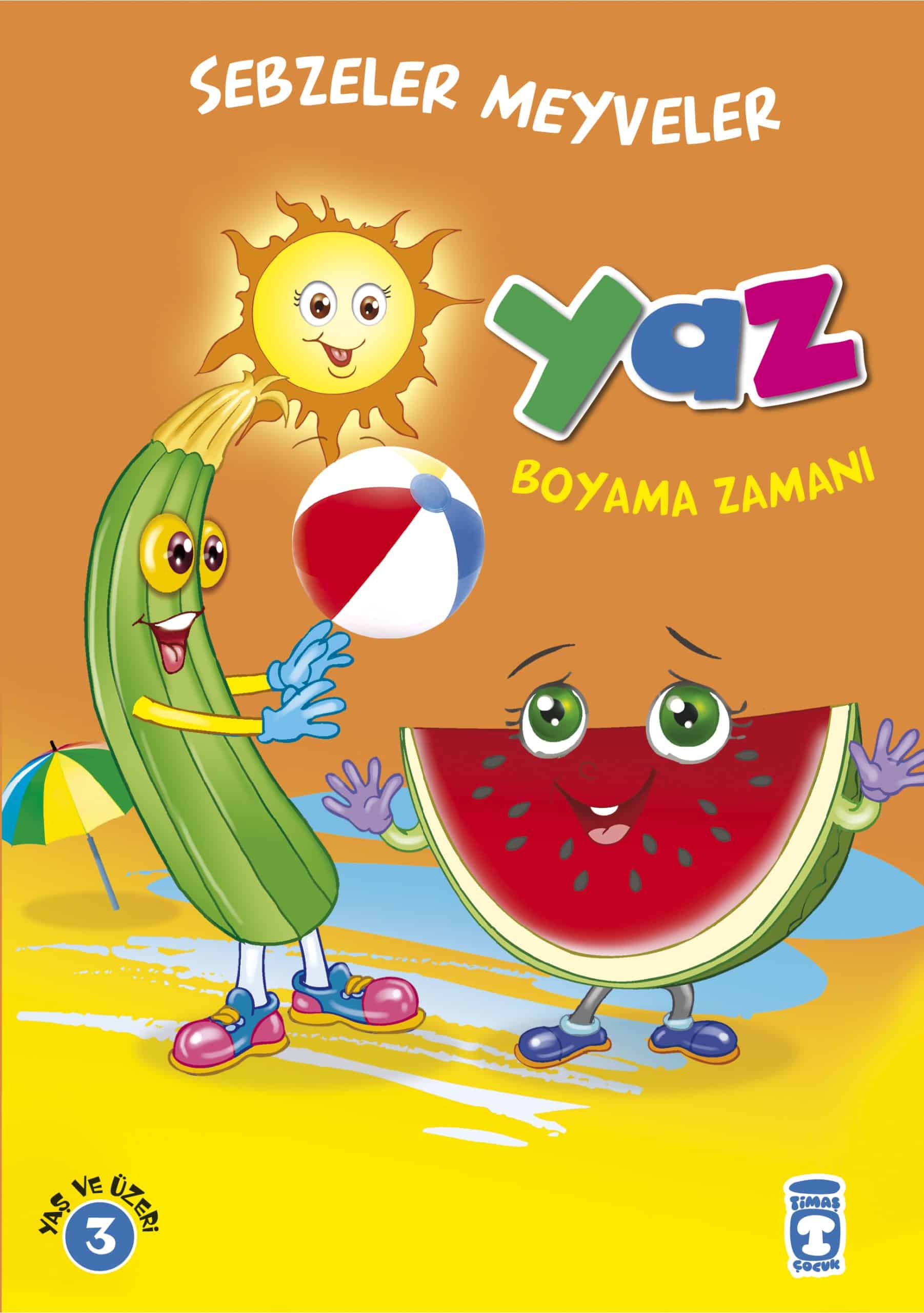 Yaz Boyama Zamanı – Sebzeler Meyveler 1