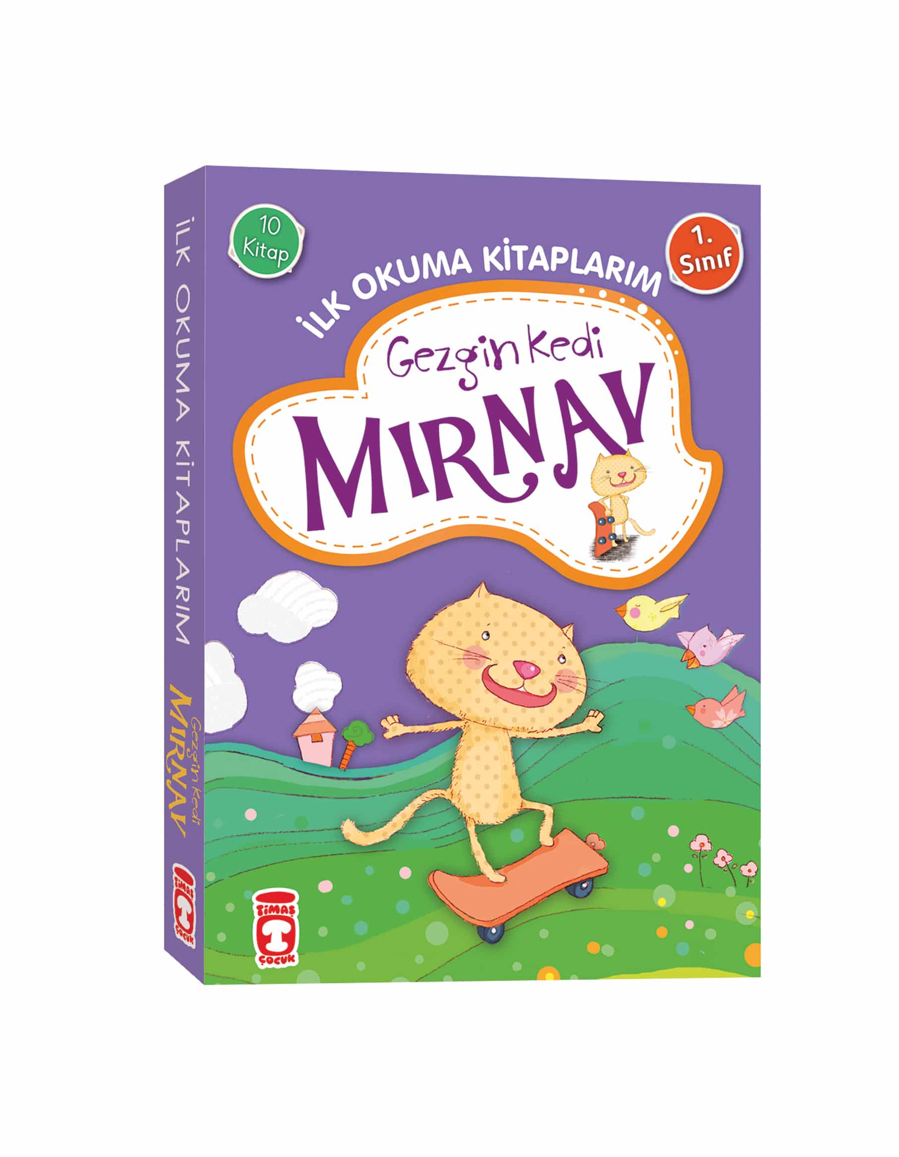 Gezgin Kedi Mırnav İlk Okuma Kitaplarım Set (10 Kitap) 1