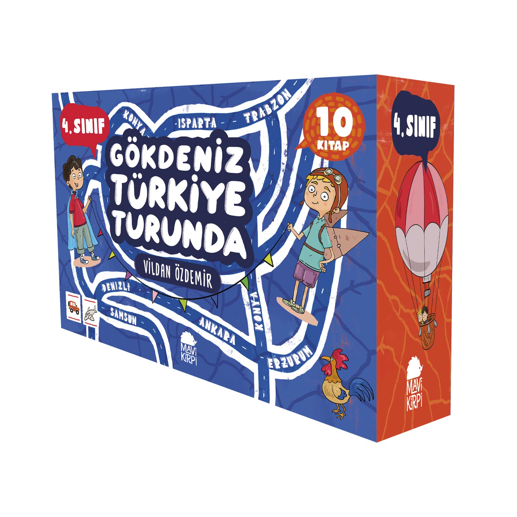 Gökdeniz Türkiye Turunda 1 - 4. Sınıf Hikaye Seti (10 Kitap)