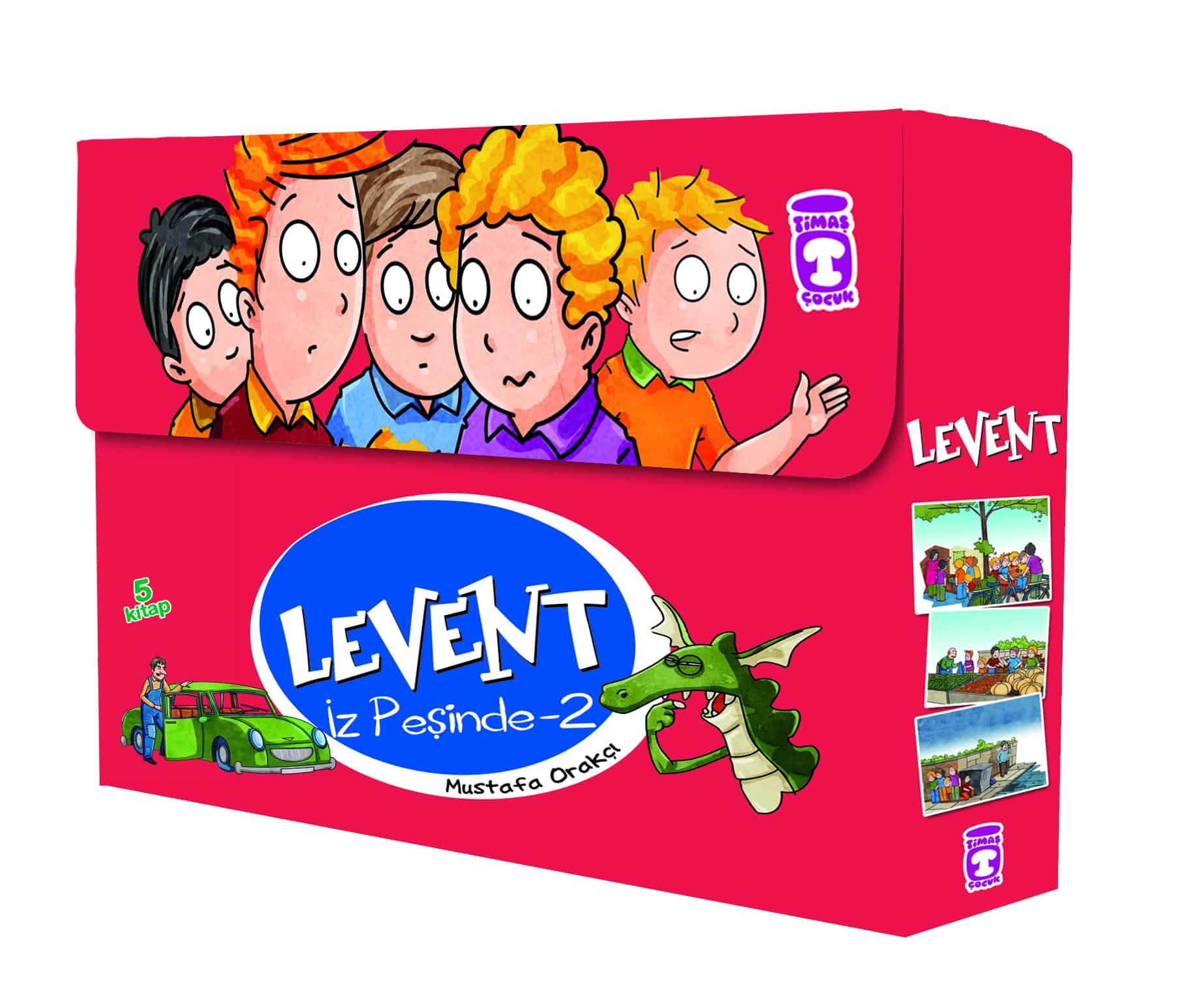 Levent İz Peşinde 2 Set - (5 Kitap)