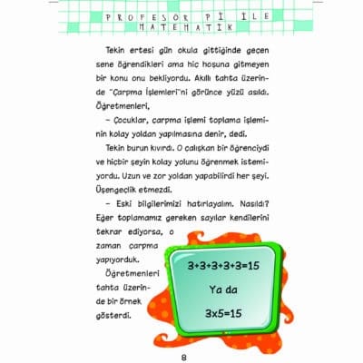 Profesör Pi İle Matematik 1 Set - (5 Kitap)