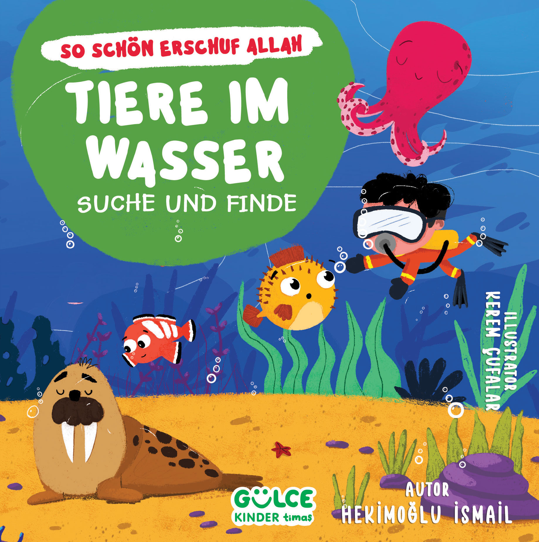 Tiere im Wasser - Suche und Finde (Sudaki Hayvanlar - Ara Bul / Allah Ne Güzel Yaratmış Almanca)