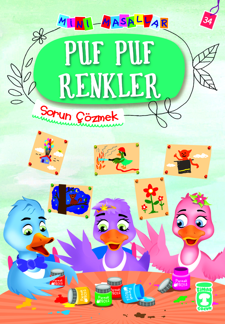 Puf Puf Renkler - Mini Masallar 4.Set  34.Kitap