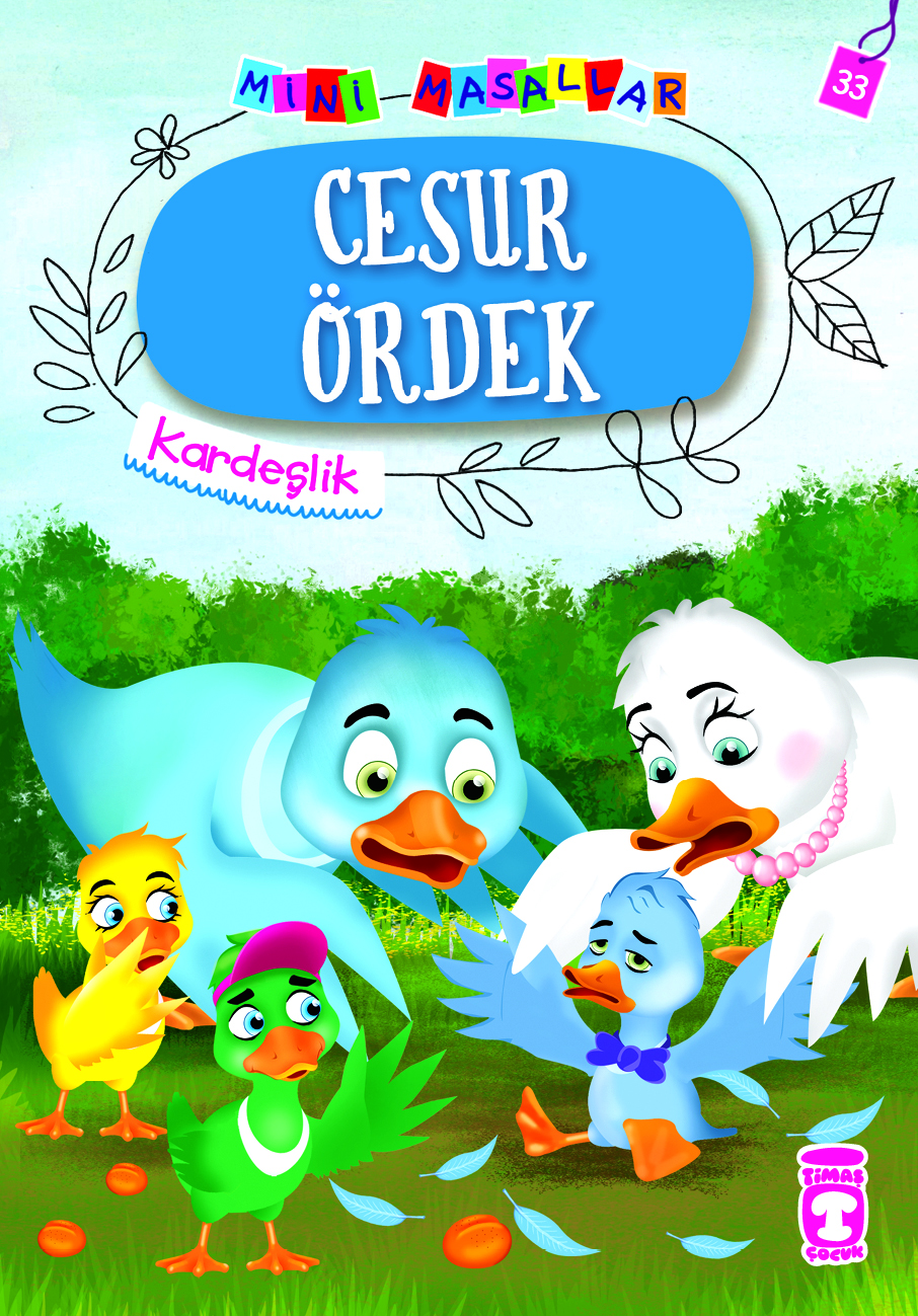 Cesur Ördek - Mini Masallar 4.Set  33.Kitap