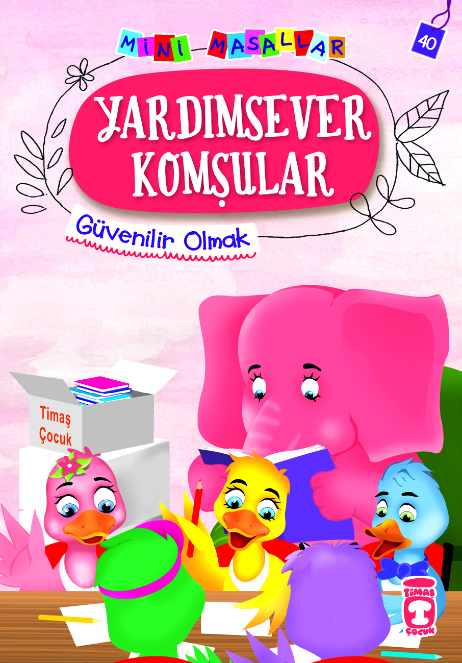 Yardımsever Komşular - Mini Masallar 4.Set  40.Kitap